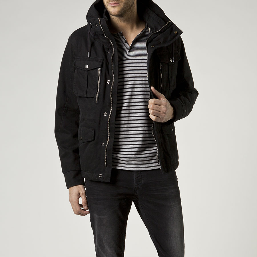 Parka Homme IKKS - Parka multipoches Ikks