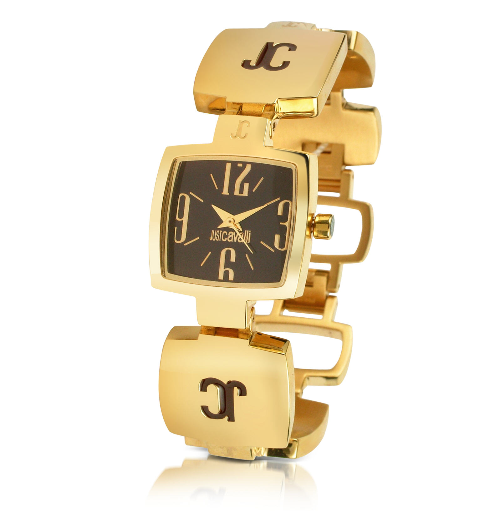 Soldes Montre Femme Forzieri - JC Light Montre signée avec émail Just Cavalli Marron