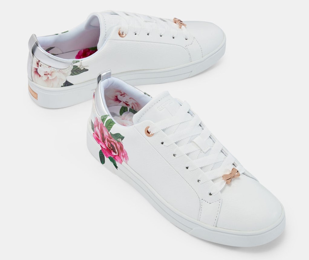 Ted Baker LIALY Baskets imprimées Blanc