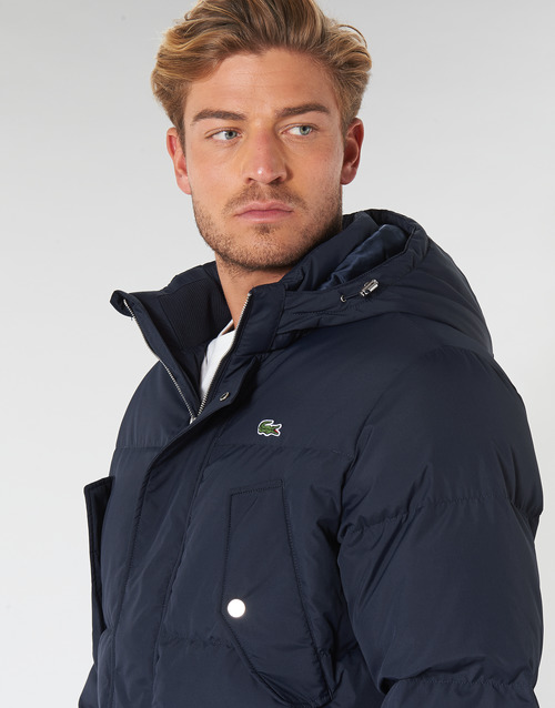 Lacoste BH8422 Doudoune à capuche Marine pour Homme