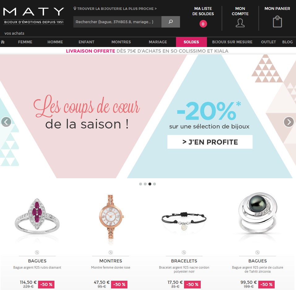 MATY Votre offre découverte Maty jusqu'a 50€ de remise dès 130€ d'achat + votre cadeau gratuit !