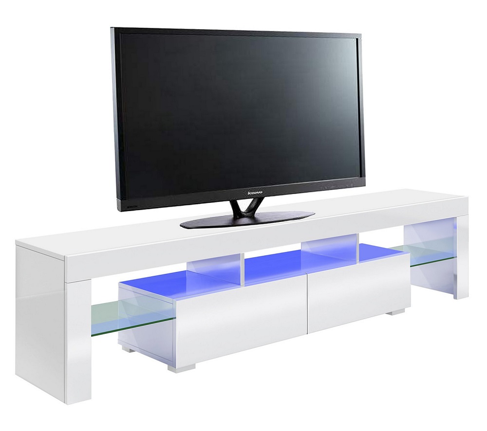Meuble TV LED gamer PREDATOR Blanc