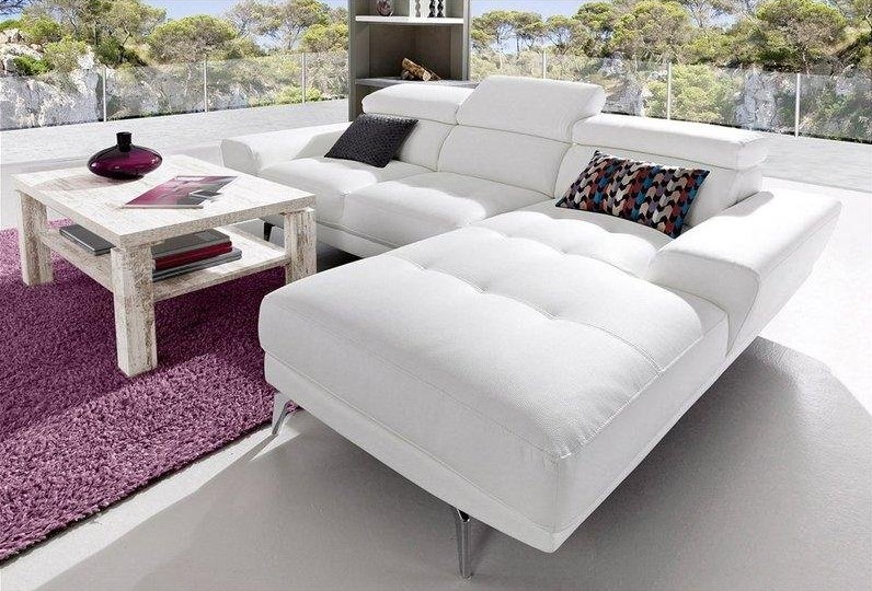 Canapé d'angle en revêtement synthétique qualité luxe - Soldes Canapé 3 Suisses