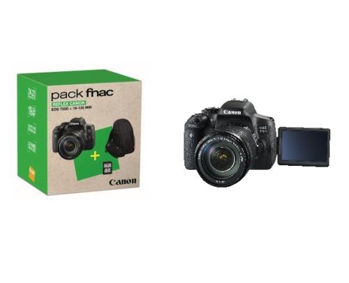 Pack Fnac Reflex Canon EOS 750D Noir