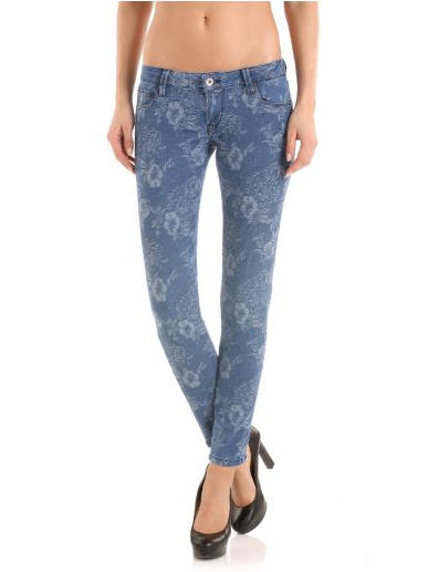 Jeans Femme Guess - Floral Jacquard Beverly Pant Guess