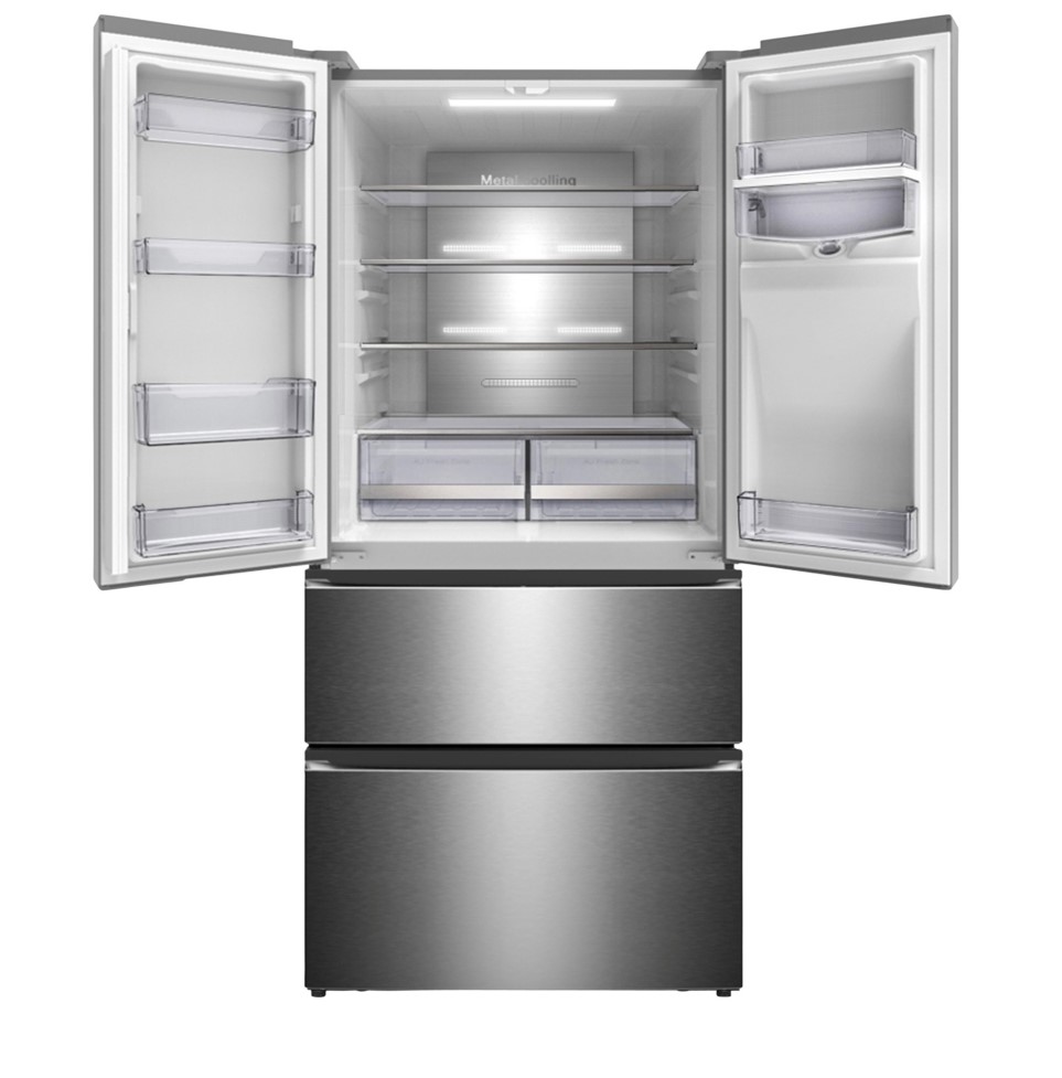 Réfrigérateur américain SIGNATURE SFDOOR5302X AQUA Simili inox 
