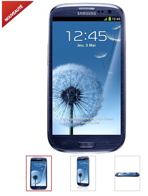 Samsung Galaxy S3 chez SFR et le 32giga au prix du 16