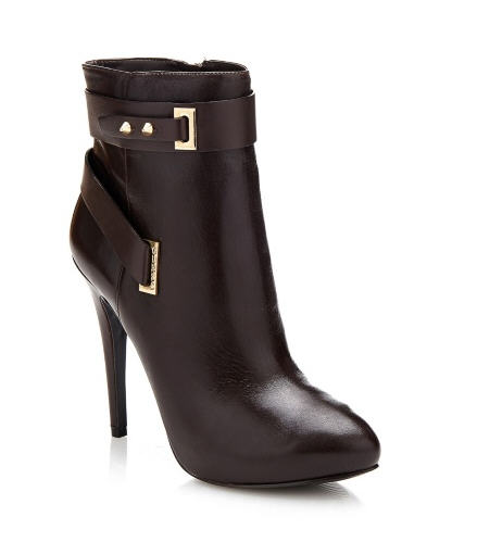 Shanda Leather Bootie Guess, Bottines Guess