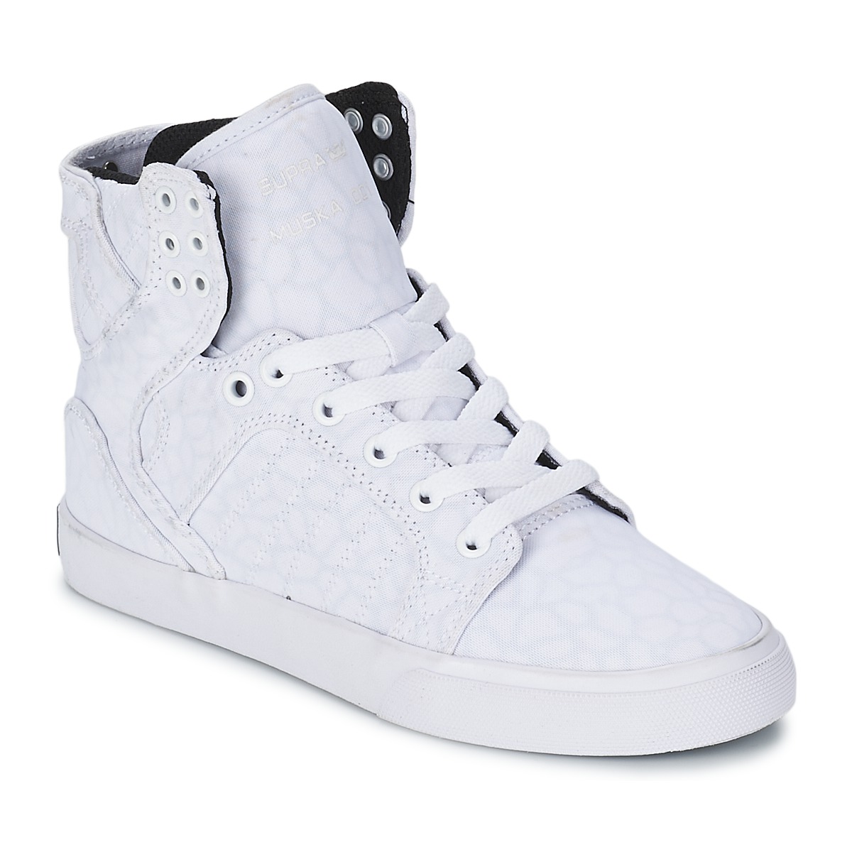 Baskets montantes Supra SKYTOP Blanc - Baskets Femme Spartoo