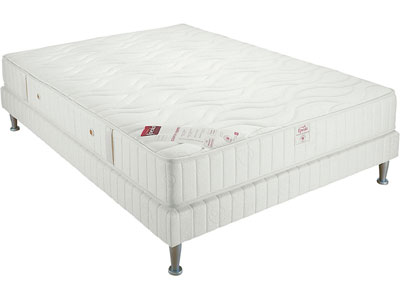 Sommier Conforama - Sommier tapissier 2 personnes 140 x 190 cm EPEDA YSIS