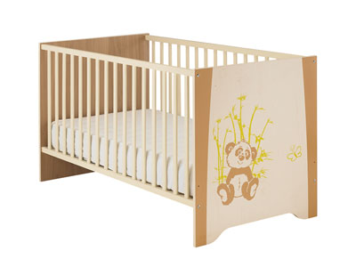 Lit Bébé Conforama, Lit bébé 70x140 cm Kylan Coloris beige