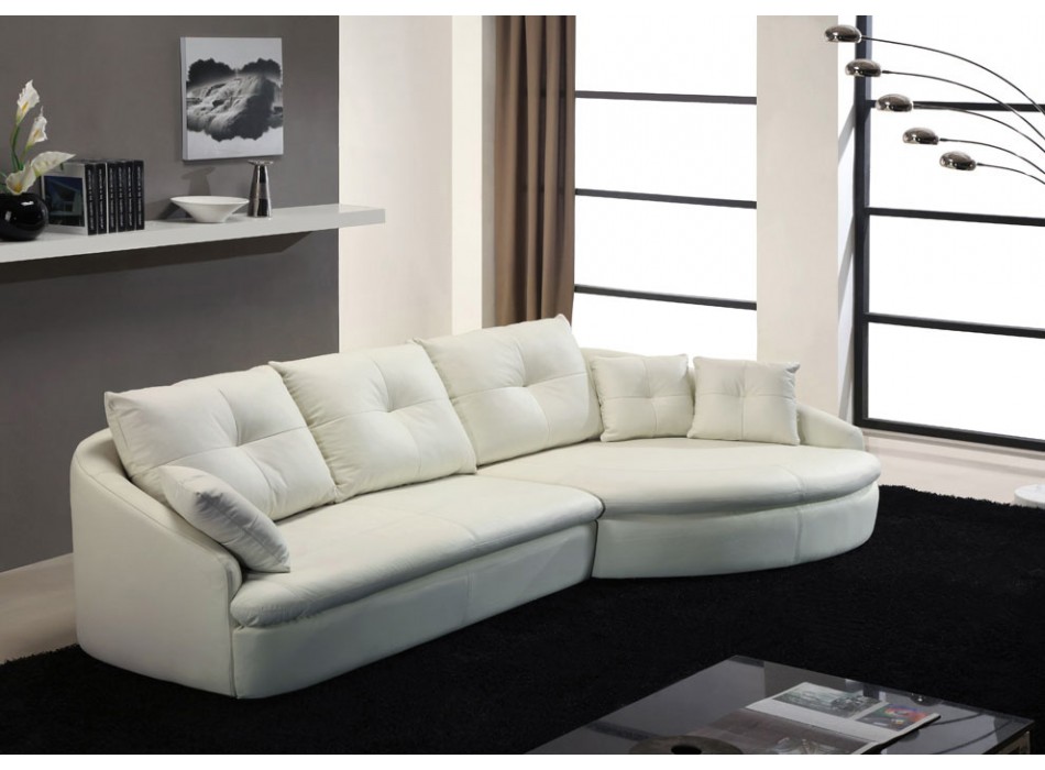 Canapé d'angle Vente Unique - Canapé d'angle cuir de buffle CAPRICCIO II prix 699,00 euros