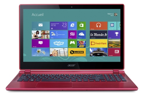 Soldes PC portable Darty - Acer ASPIRE V5-573PG ROUGE