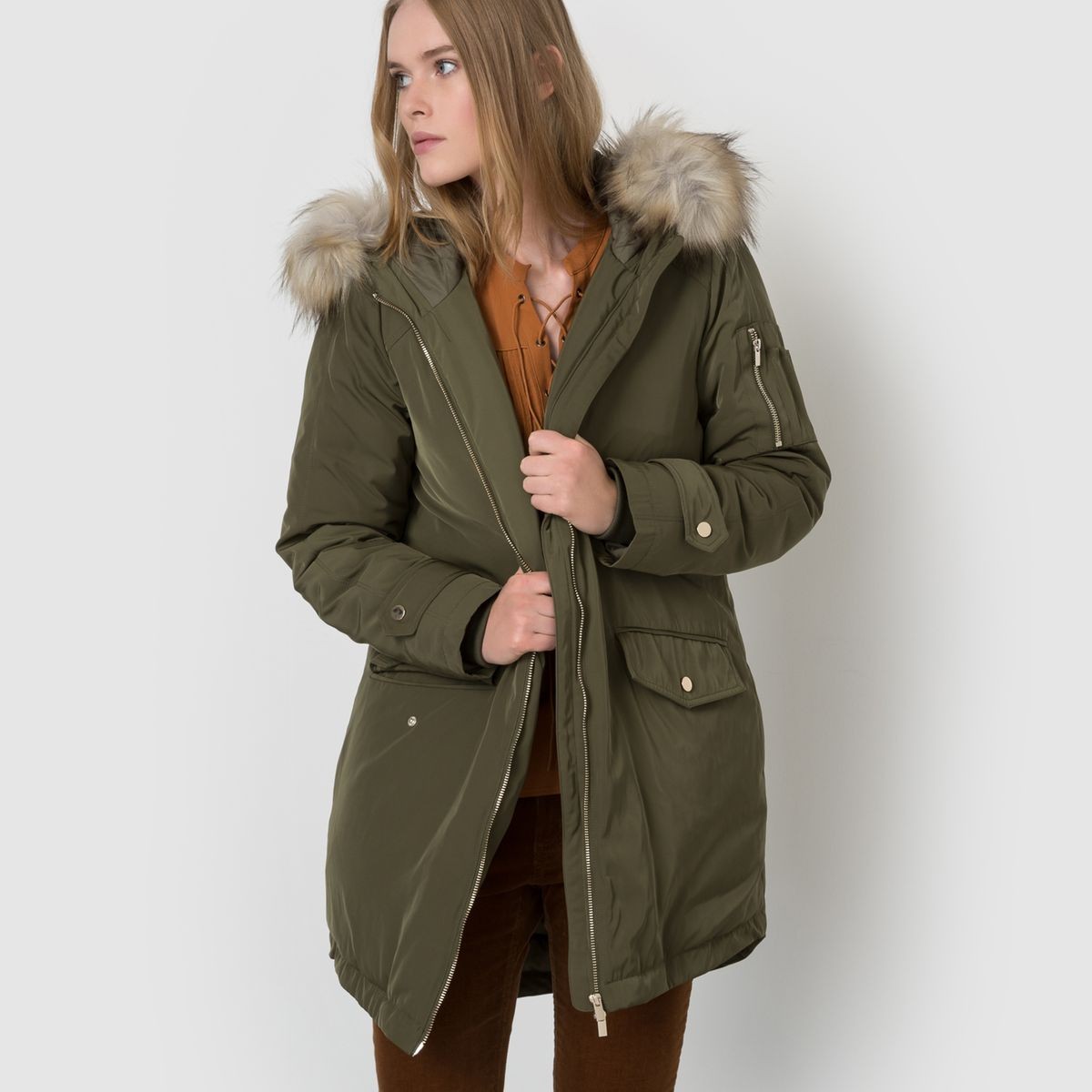 manteau fausse fourrure la redoute