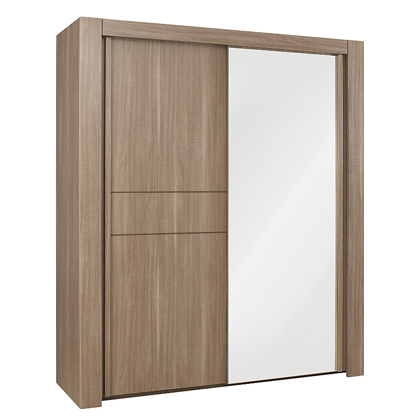 Armoire 2 portes coulissantes Givre GAMI - Camif