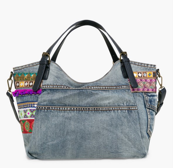 Sac à main bandoulière jean femme Desigual