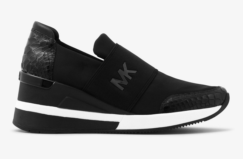 MICHAEL Michael Kors Baskets Felix en Neoprene et Cuir en Relief Baskets Femme Michael Kors Iziva
