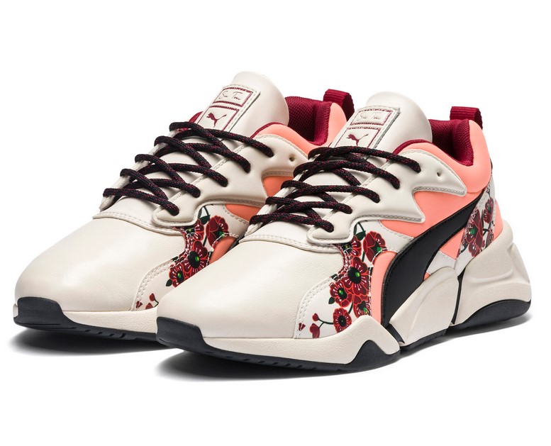 Basket PUMA x SUE TSAI Nova Cherry Bombs Powder Puff-Puma Black pour Femme