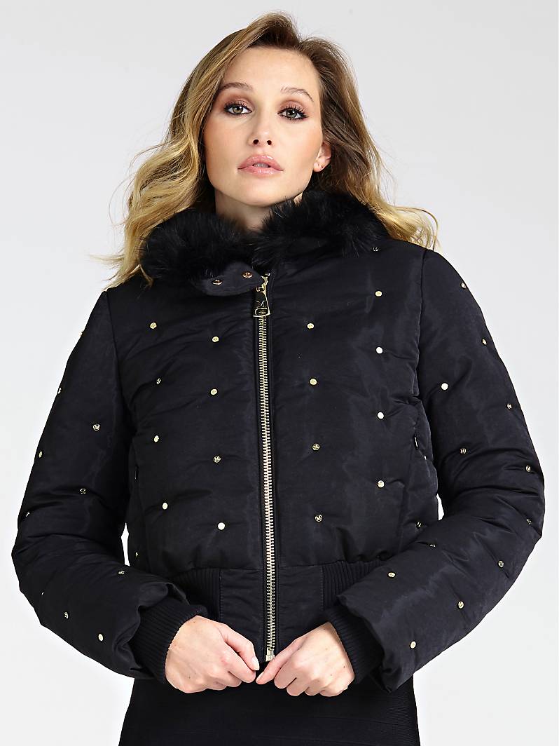 BOMBER MARCIANO APPLICATIONS Noir Guess