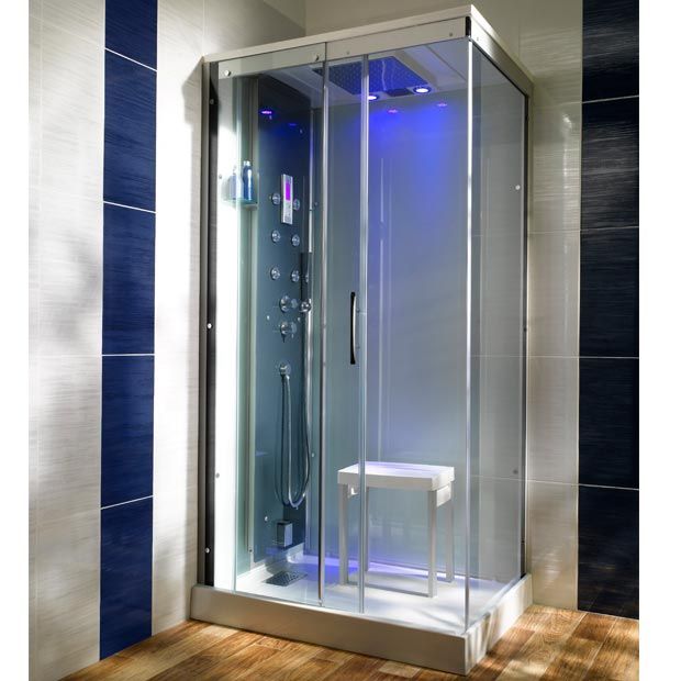 Cabine de douche hydromassante carrée VILLA hydromassante- Lapeyre