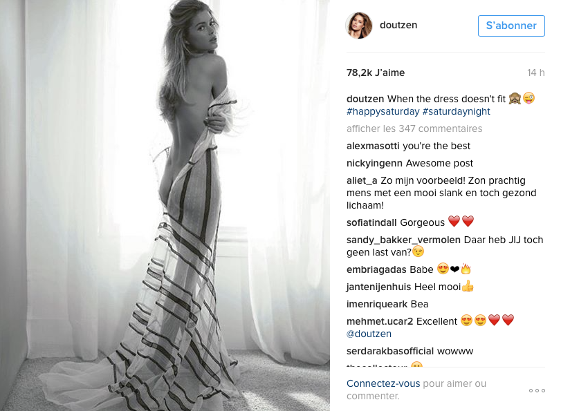 Doutzen Kroes nue : la star montre ses fesses sur Instagram
