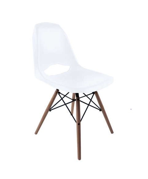 Chaise design scandinave KENNEDY de couleur blanche - Chaises AchatDesign