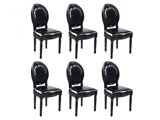 Lot de 6 chaises LOUIS XVI pas cher - Chaises Vente Unique