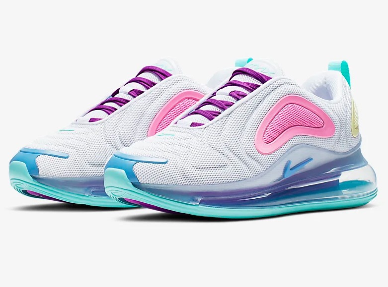 Nike Air Max 720 Blanc/Bleu craie/Rose Psychédélique/Aqua clair pour Femme