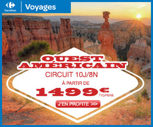 Circuits Carrefour Voyages -  Etats-Unis Circuit Ouest Américain 10 jours / 8 nuits