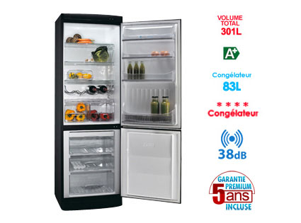 Soldes Réfrigérateur Vente Unique - Réfrigérateur/ congélateur combiné LIGNE BLACK ARDO