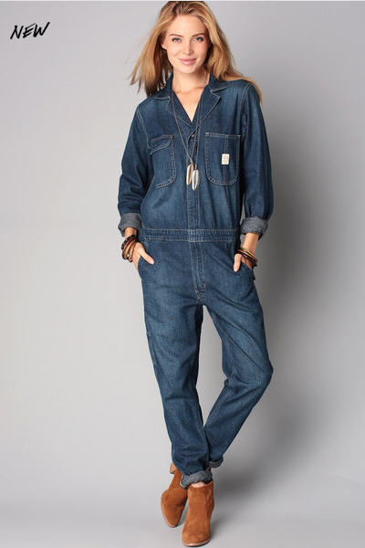 Combi-pantalon denim Marley Bleu Denim and Supply by Ralph Lauren, Combi pantalon Monshowroom