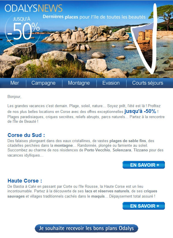 Location vacances Corse Odalys 