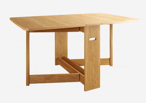 Table Habitat - CROYDE Table de salle à manger avec abattants en chêne
