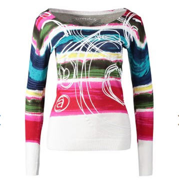 Desigual JERS Pullover multicolore - Pull Femme Zalando