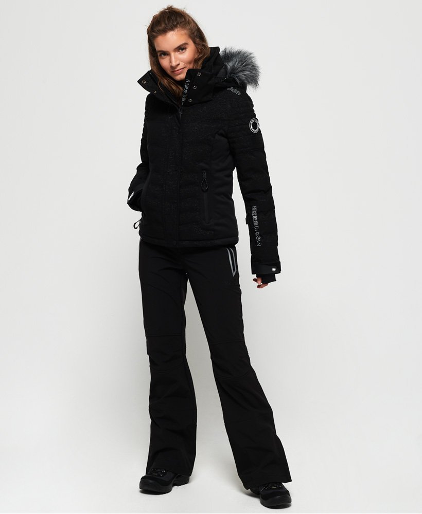 Superdry Doudoune de ski Luxe Noir pour femme