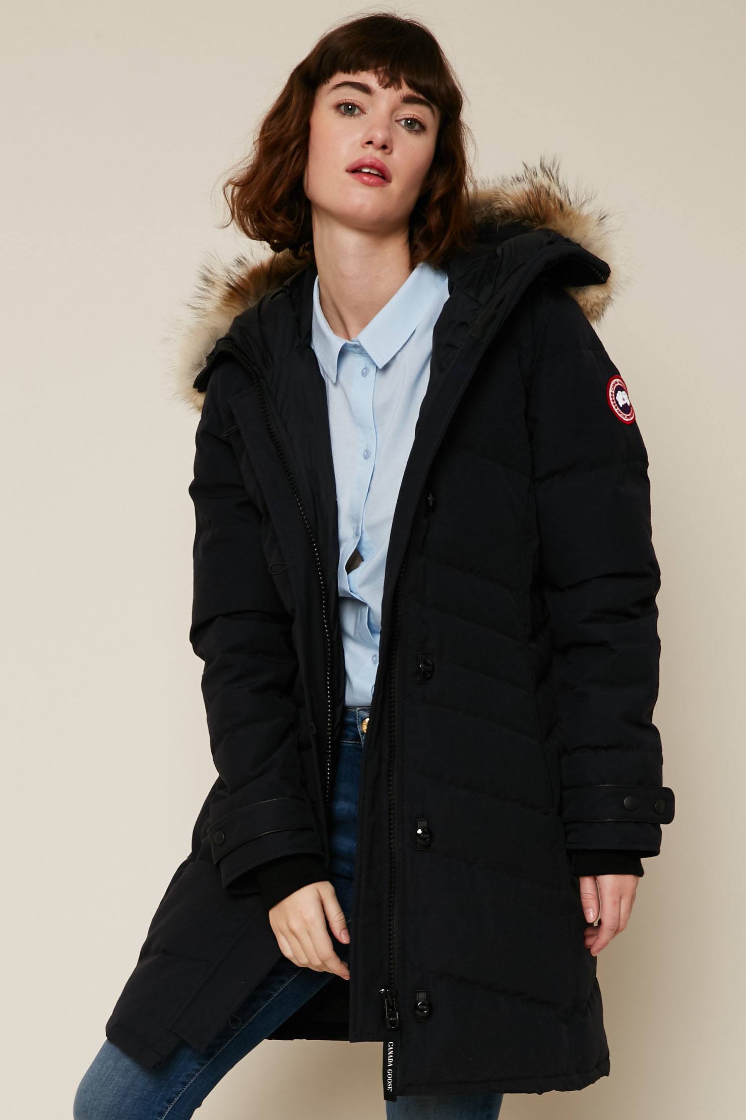 Canada Goose Ladies Lorette Doudoune mi-longue noir 