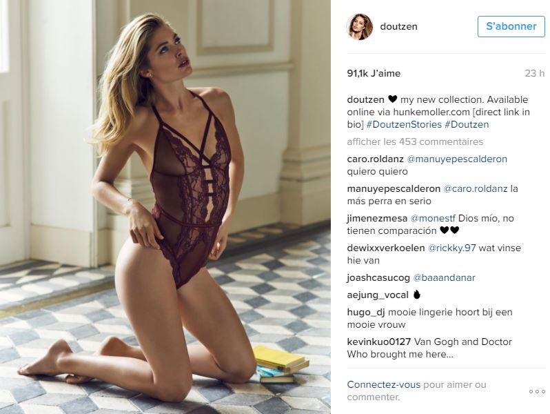 Doutzen Kroes torride en body transparent sur Instagram