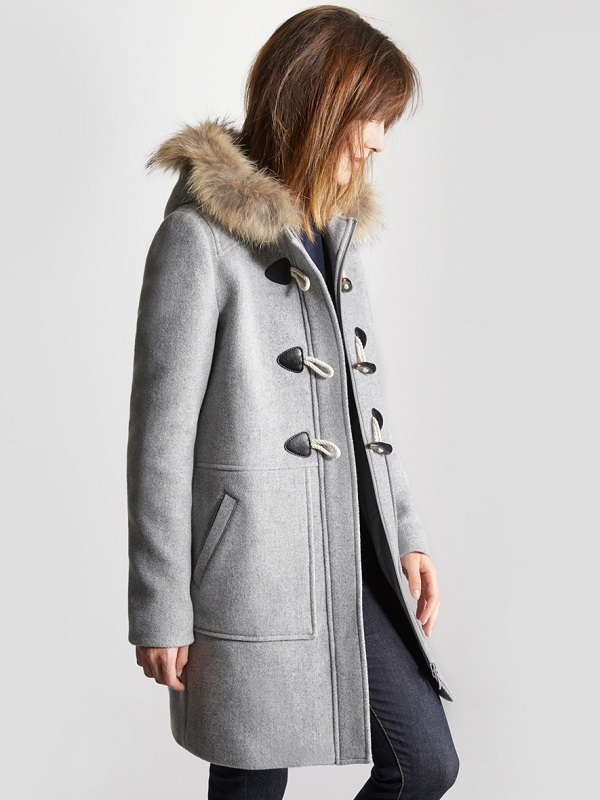 Duffle-coat Avec Capuche En Fausse Fourrure Stradivarius En