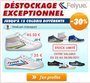 PriceMinister - Destockage exceptionnel Feiyue sur PriceMinister.com