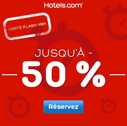 Hotels.com - Ventes Flash 72h Hotels.com
