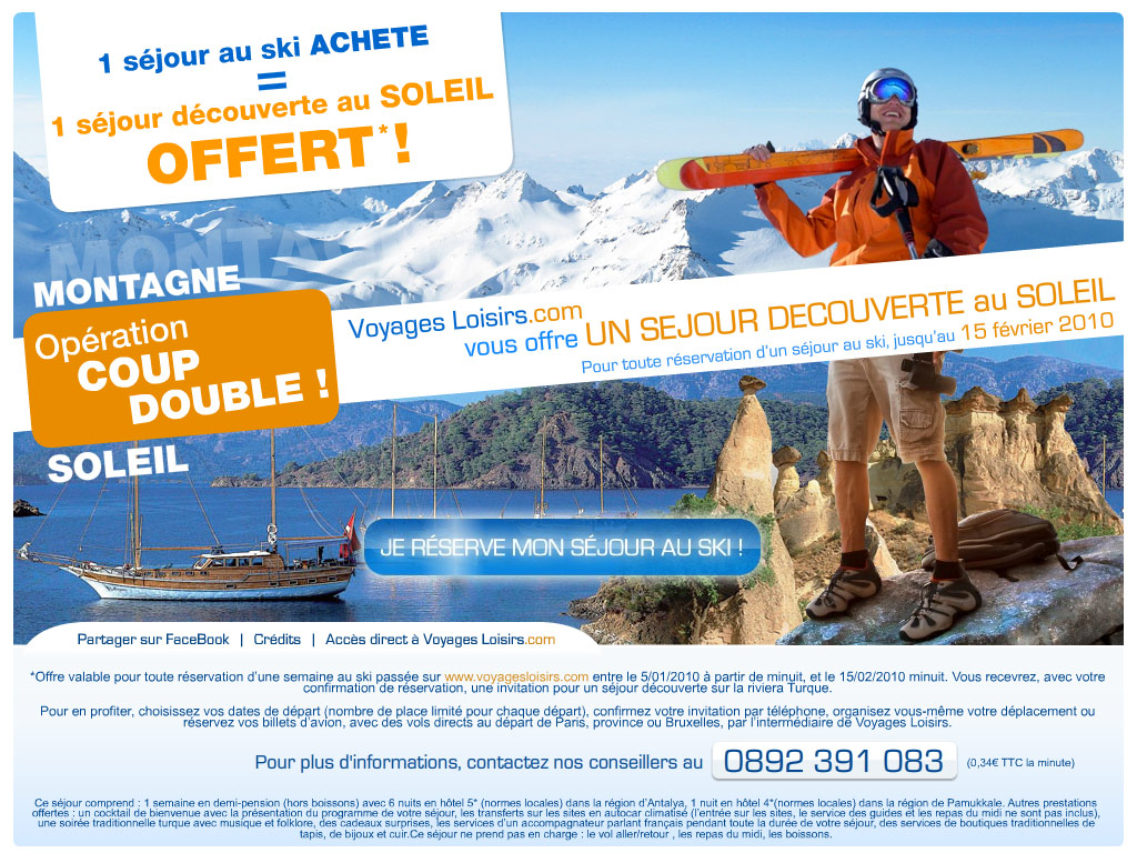 Voyages Loisirs - 10€ de réduction sur tout le site (Valable jusqu'au : 26-06-2011)