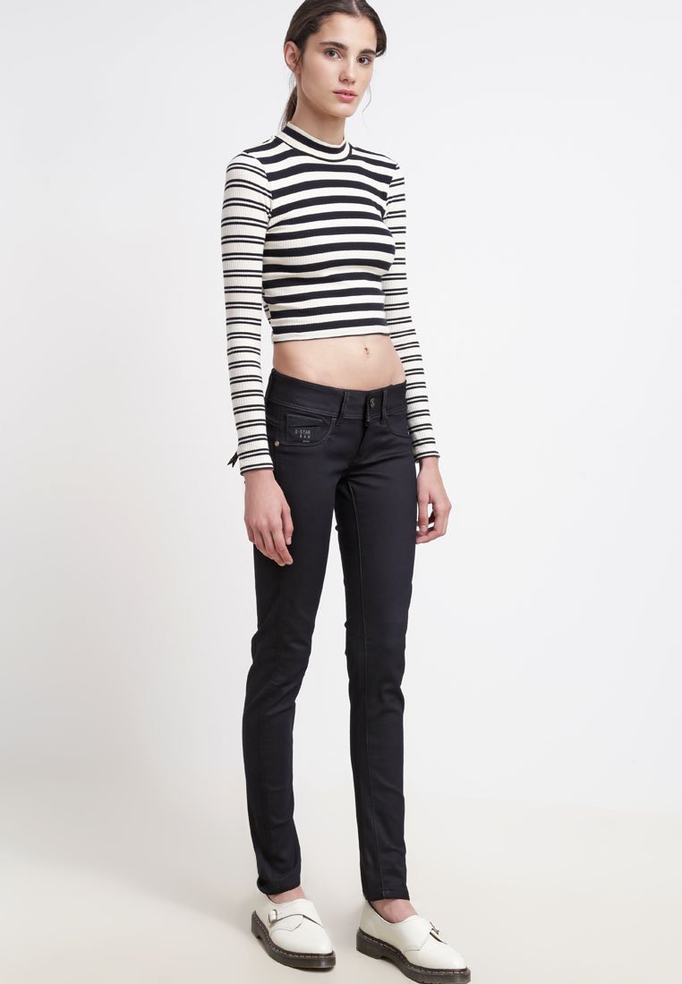G-Star MIDGE Jean slim black denim - Jeans G-Star Femme Zalando