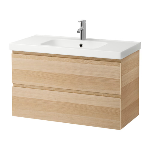GODMORGON / ODENSVIK Meuble lavabo 2tir Ikea, Meuble Salle de Bain Ikea