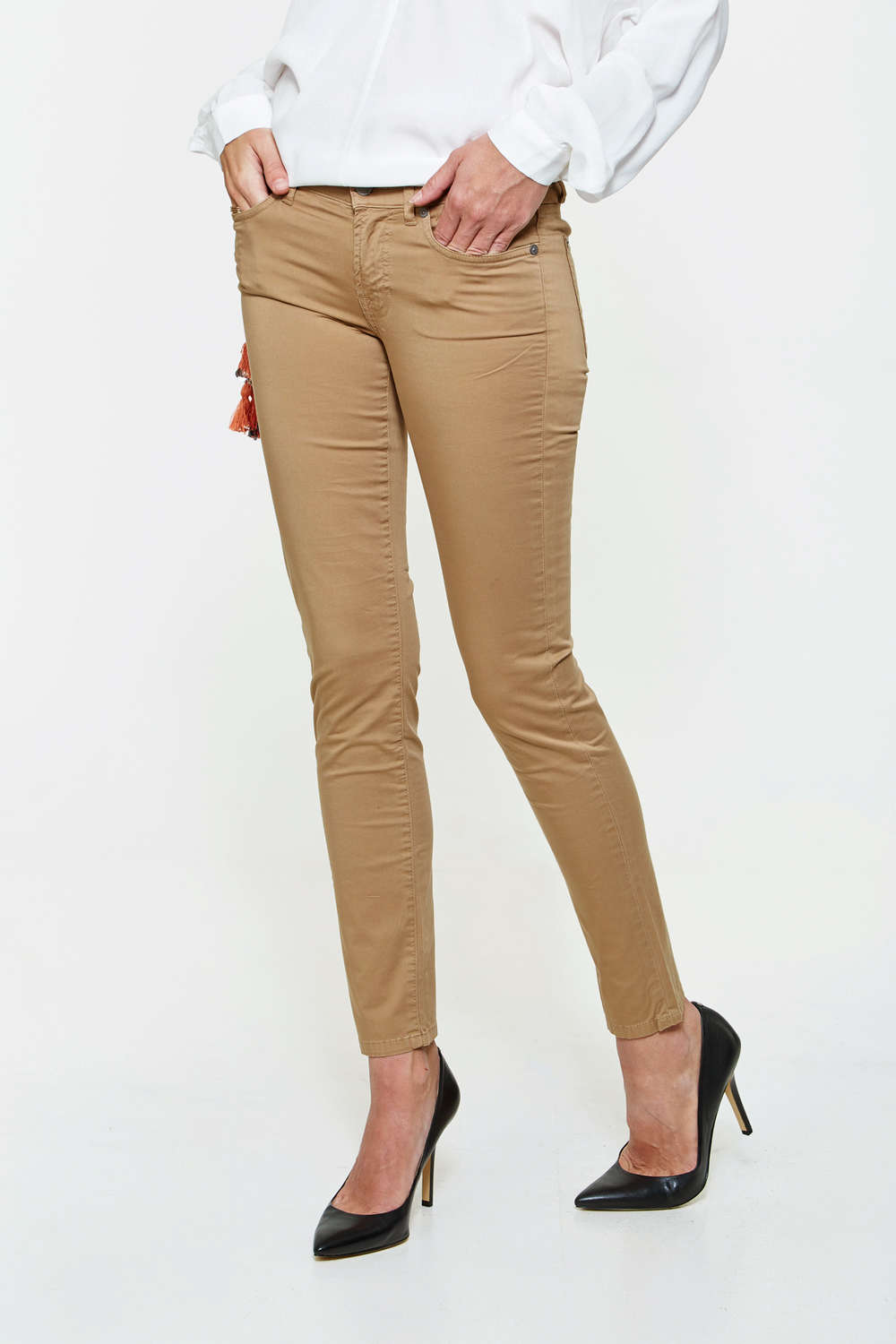 7 For All Mankind Jeans Gwenevere Marron Skinny