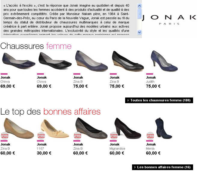 Chaussure Jonak Femme reduction de -20% sur Sarenza.com
