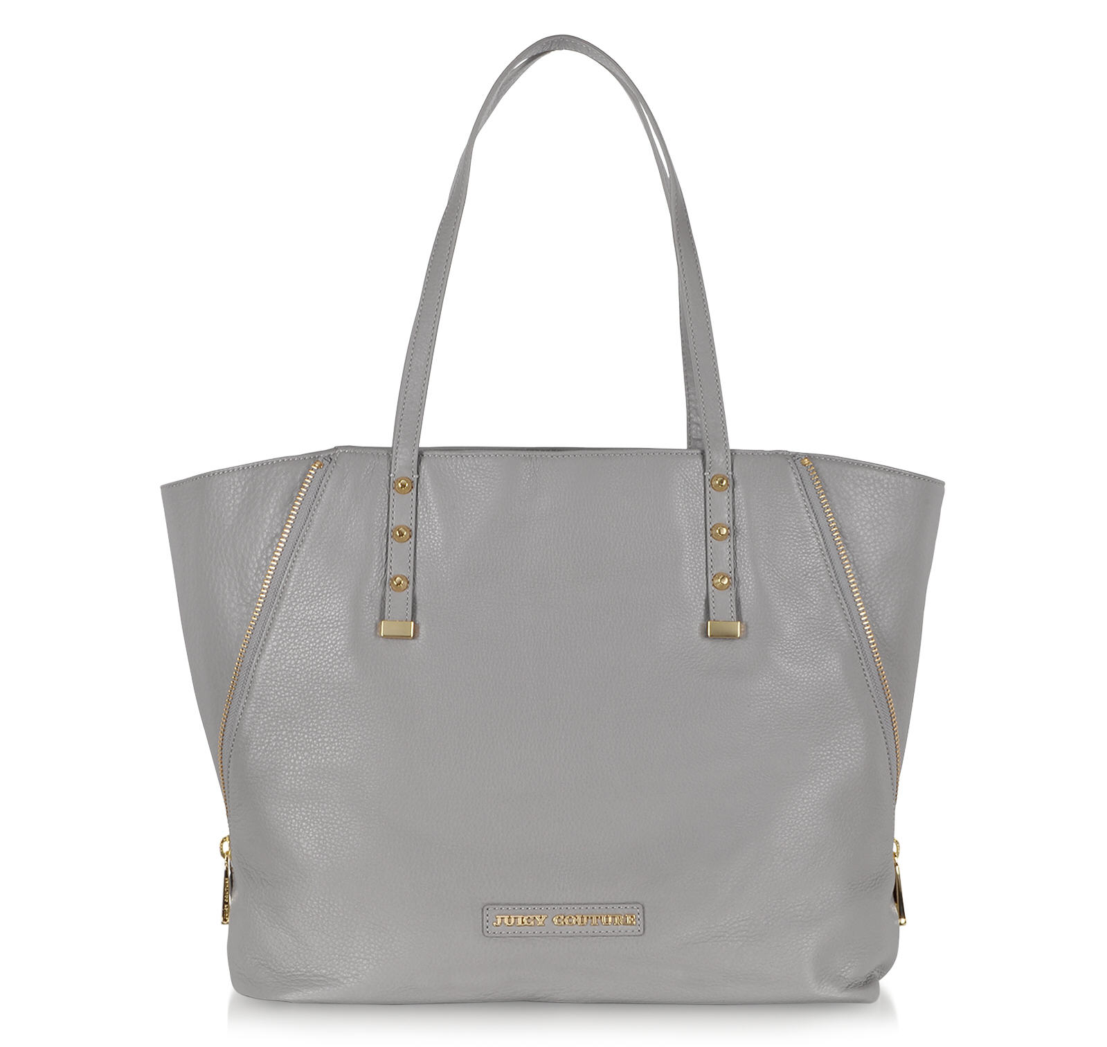 Winged Large Leather Tote Juicy Couture Gris - Sacs Forzieri