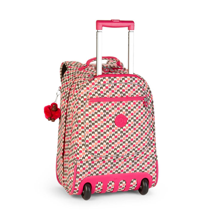 Kipling Sac à dos à roulettes Clas Soobin 28 Litres Latin Mix Pink