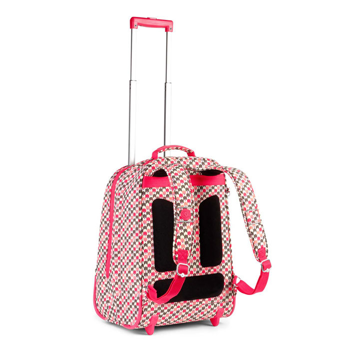 Kipling Sac à dos à roulettes Clas Soobin 28 Litres Latin Mix Pink