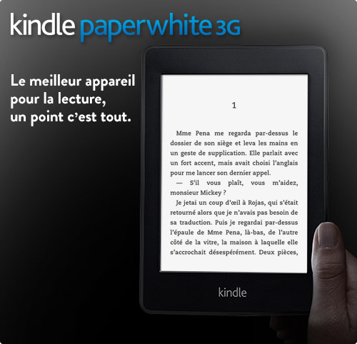 Liseuse Kindle Amazon, Kindle Paperwhite 3G