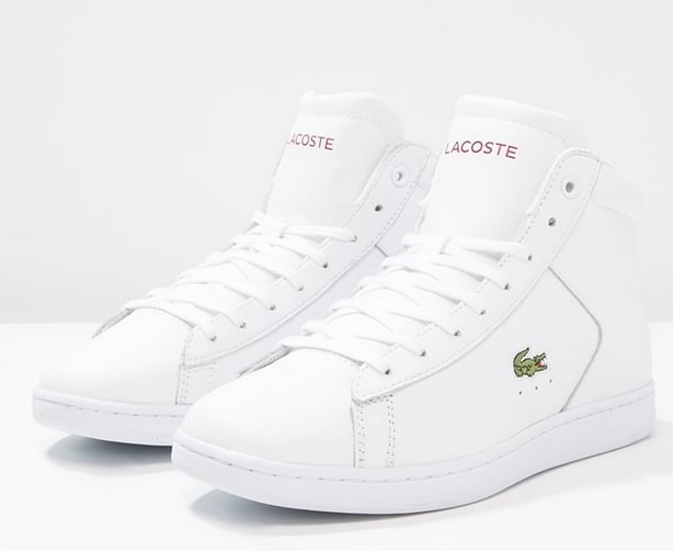 Lacoste CARNABY EVO Baskets montantes weiß/rot